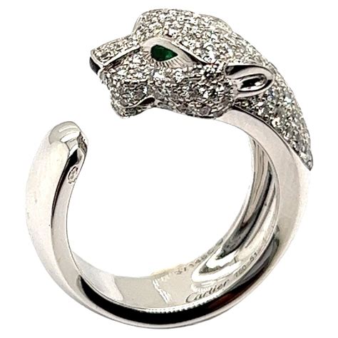 cartier ring tiger|cartier panthere ring white gold.